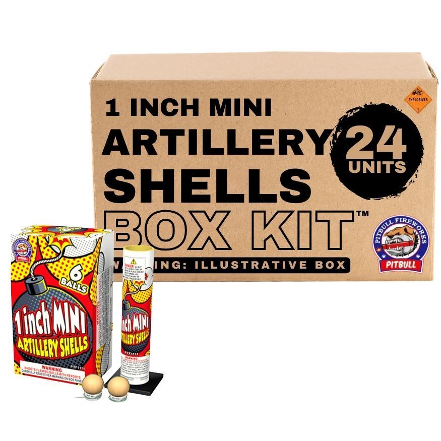 1 Inch Mini Artillery Shells | 6 Break Artillery Shell by Pitbull Fireworks -Shop Online for Mini Ball Kit™ at Elite Fireworks!