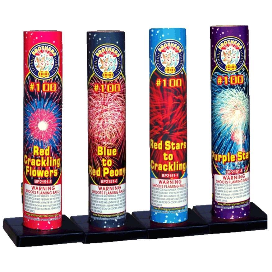#100 Brothers Collection | Single Break Pre-Loaded Shell by Brothers Pyrotechnics -Shop Online for Large Night Shell at Elite Fireworks!