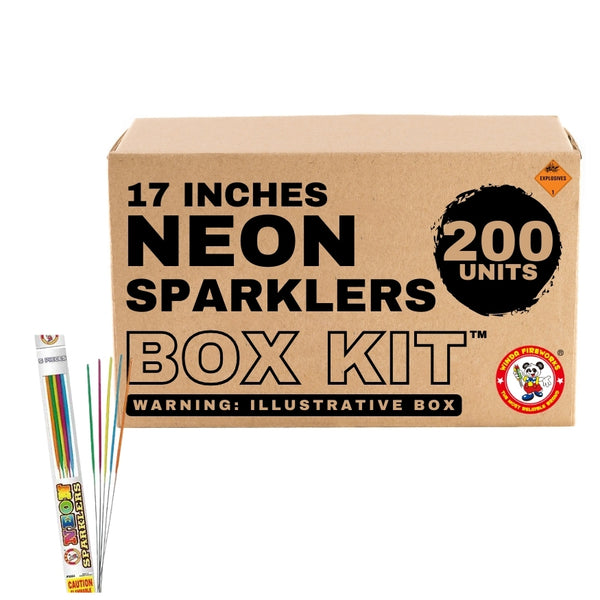 Winda Neon Sparklers | 17 Inch Colorful Metal Colorful Handheld Sparkler