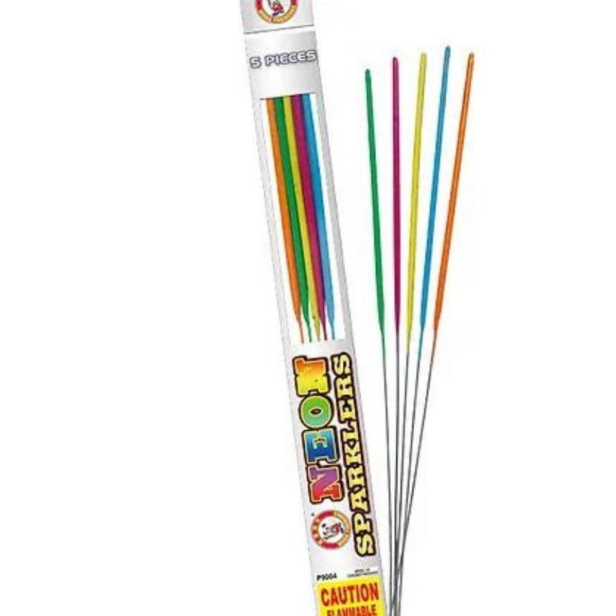 Winda Neon Sparklers | 17 Inch Colorful Metal Colorful Handheld Sparkler