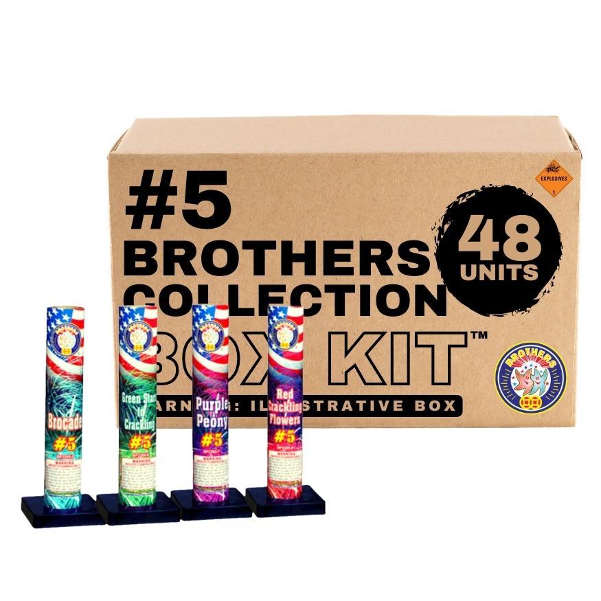 #5 Brothers Collection | Single Break Pre-Loaded Shell by Brothers Pyrotechnics -Shop Online for Standard Night Shell at Elite Fireworks!