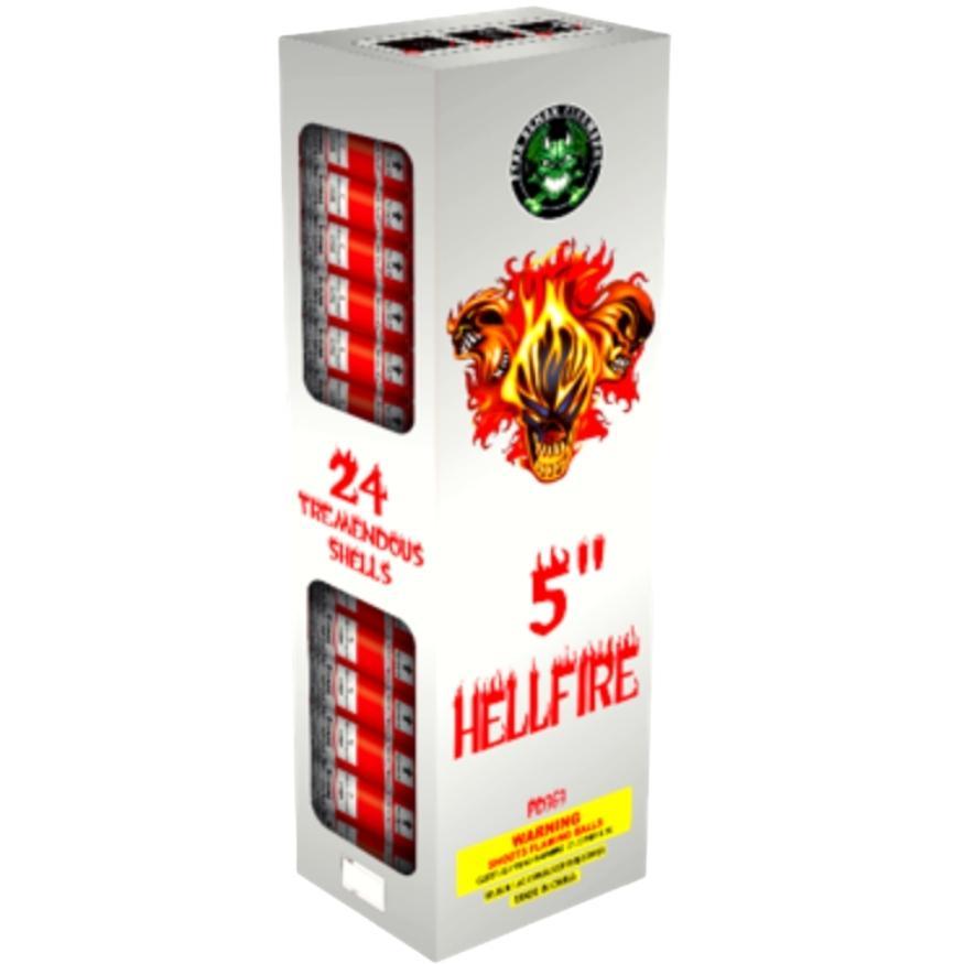 5" Hellfire | 24 Break Artillery Shell by Pyro Demon -Shop Online for X-tra Large Canister Kit™ at Elite Fireworks!