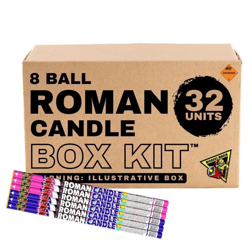 8 Ball Roman Candle | 8 Shot Barrage Candle by Monkey Mania -Shop Online for Standard Candle at Elite Fireworks!
