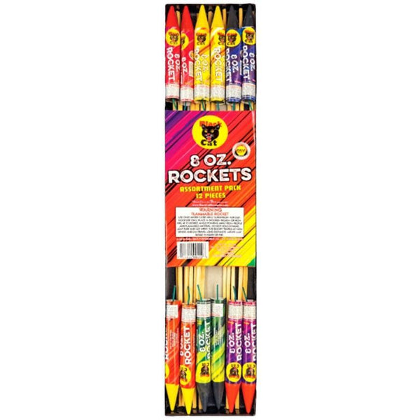 8 Oz Sky Rockets | 21.5" Rocket Projectile by Black Cat Fireworks -Shop Online for Standard Rocket at Elite Fireworks!