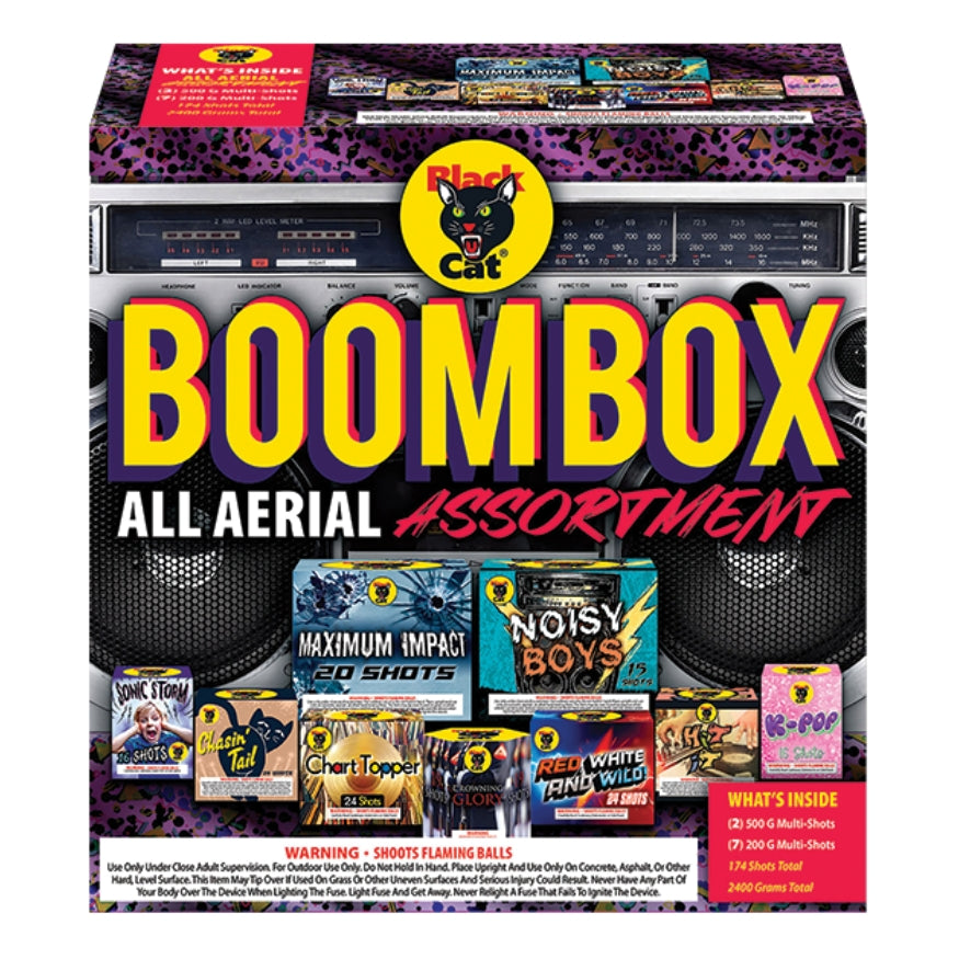 Boom Box | 174 Shot Sleeve Kit™ - Red White and Wild! - Chart Topper - K-Pop - Crowning Glory - Sonic Storm - Hit It - Chasing Tail - Noisy Boys - Maximum Impact