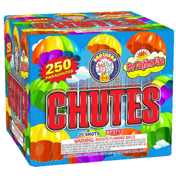 Chutes | 25 Shot - 250 Parachutes Aerial Daytime Parachute Repeater