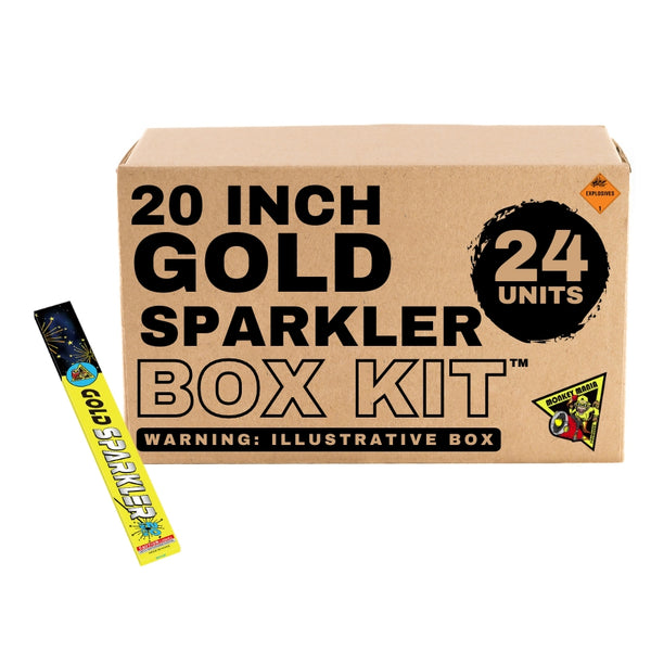 Monkey Mania Gold Sparkler | 20 Inch Gold Metal Handheld Sparkler