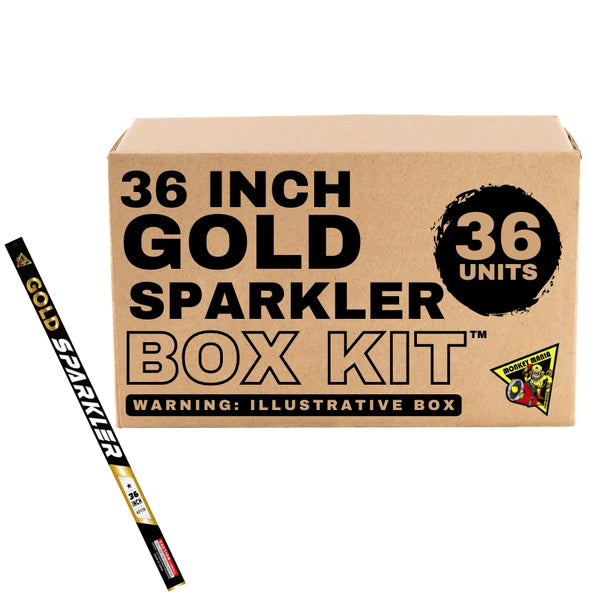 Monkey Mania Gold Sparkler | 36 Inch Gold Metal Handheld Sparkler