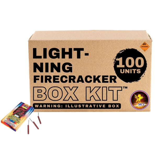 Lightning Firecracker | 100 Shot Single Cracker Noisemaker