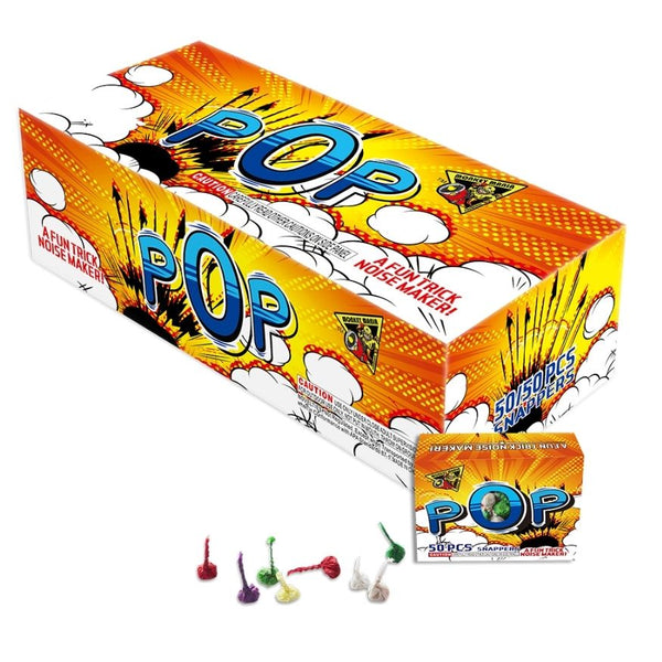 Pop by Monkey Mania | 50 Shot Single Snap Noisemaker Novelty