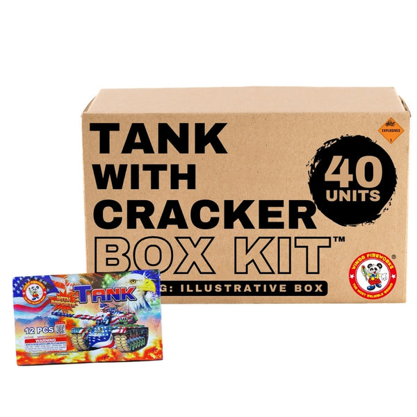 Tank with Cracker | Toylike Paper Shape Ground Novelty