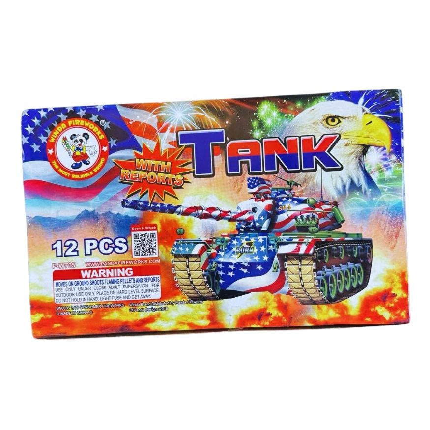 Tank with Cracker | Toylike Paper Shape Ground Novelty