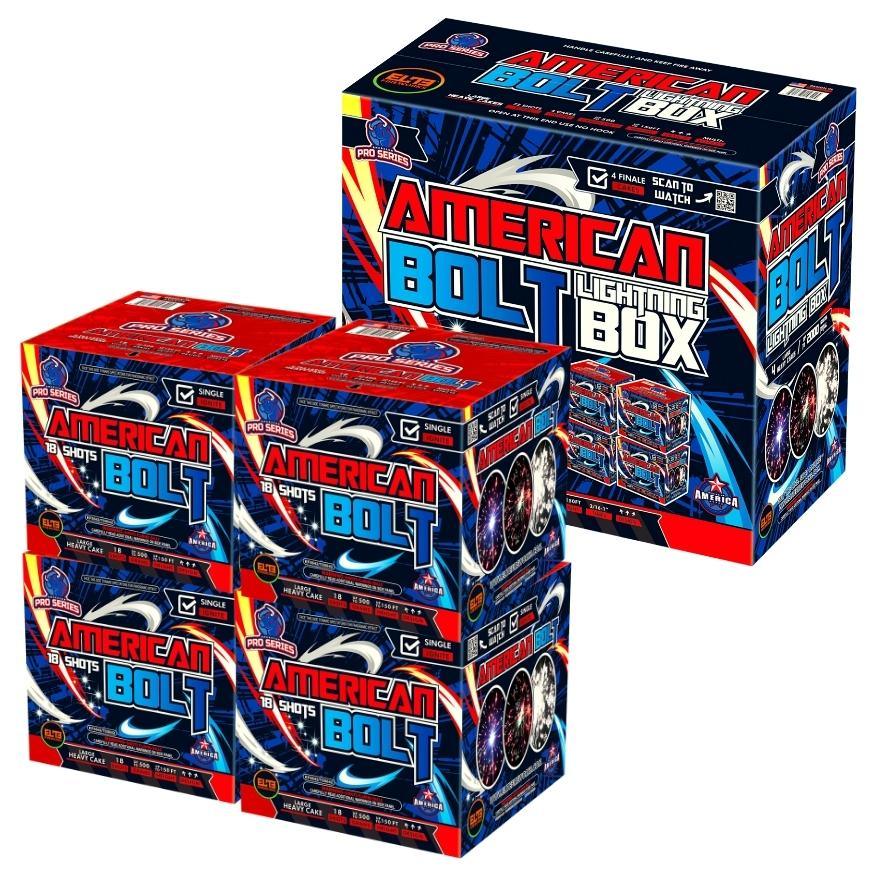 American Bolt™ | 16 Shot Aerial Repeater by American Pro Series® -Shop Online for Large Cake at Elite Fireworks!
