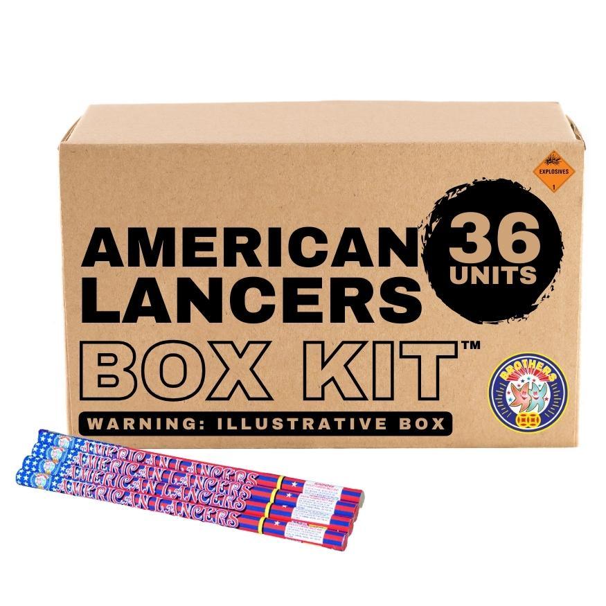 American Lancers | 8 Shot Barrage Candle by Brothers Pyrotechnics -Shop Online for Standard Candle at Elite Fireworks!