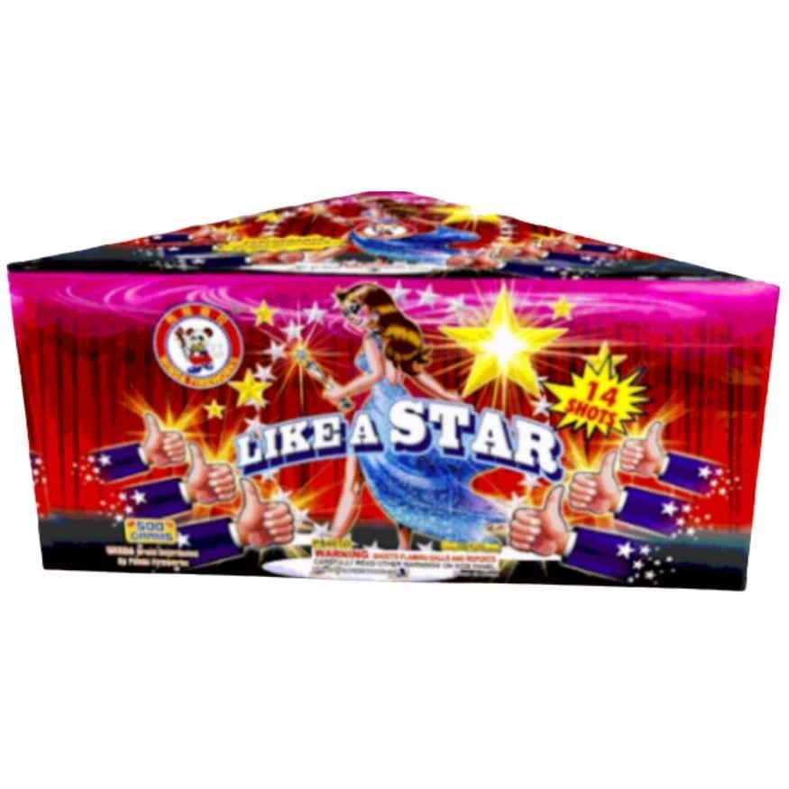 Amped Up! | 56 Shot Box Kit™ - Like a Boss - Like a Champ - Like a Hero - Like a Star by Winda Fireworks -Shop Online for X-tra Large Cake™ at Elite Fireworks!