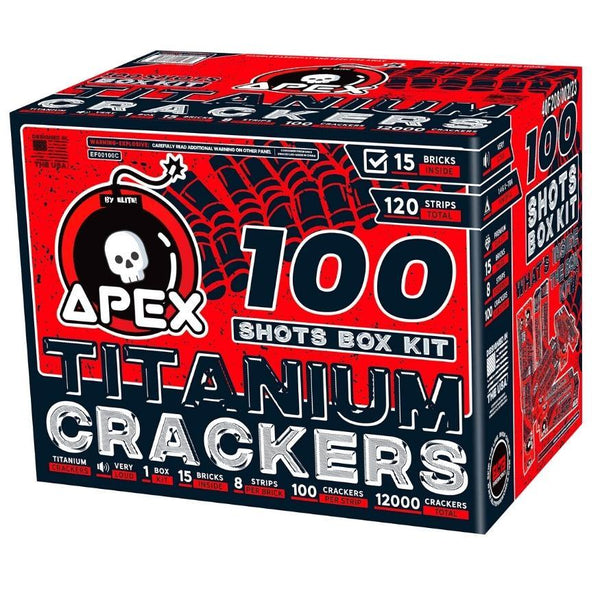 Apex Titanium Crackers™ | 100 Shot Noisemaker by Apex by Elite!™ -Shop Online for Standard Titanium Cracker at Elite Fireworks!