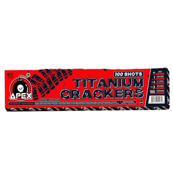 Apex Titanium Crackers™ | 100 Shot Noisemaker by Apex by Elite!™ -Shop Online for Standard Titanium Cracker at Elite Fireworks!