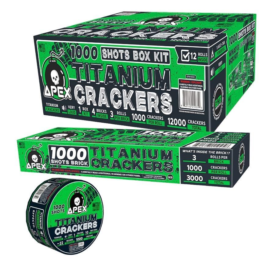 Apex Titanium Crackers™ | 1000 Shot Noisemaker by Apex by Elite!™ -Shop Online for Large Titanium Cracker at Elite Fireworks!