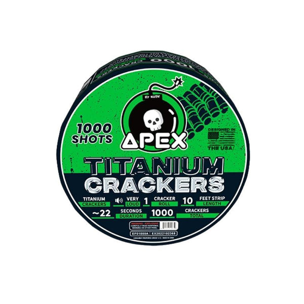 Apex Titanium Crackers™ | 1000 Shot Noisemaker by Apex by Elite!™ -Shop Online for Large Titanium Cracker at Elite Fireworks!