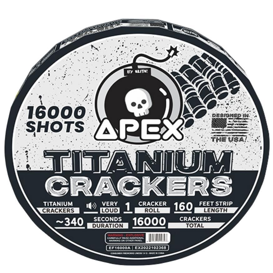 Apex Titanium Crackers™ | 16000 Shot Noisemaker by Apex by Elite!™ -Shop Online for XX-tra Large Titanium Cracker™ at Elite Fireworks!