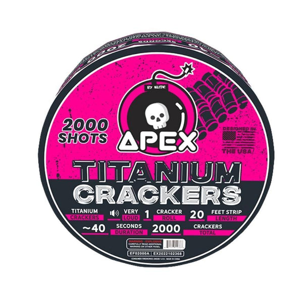 Apex Titanium Crackers™ | 2000 Shot Noisemaker by Apex by Elite!™ -Shop Online for Large Titanium Cracker at Elite Fireworks!