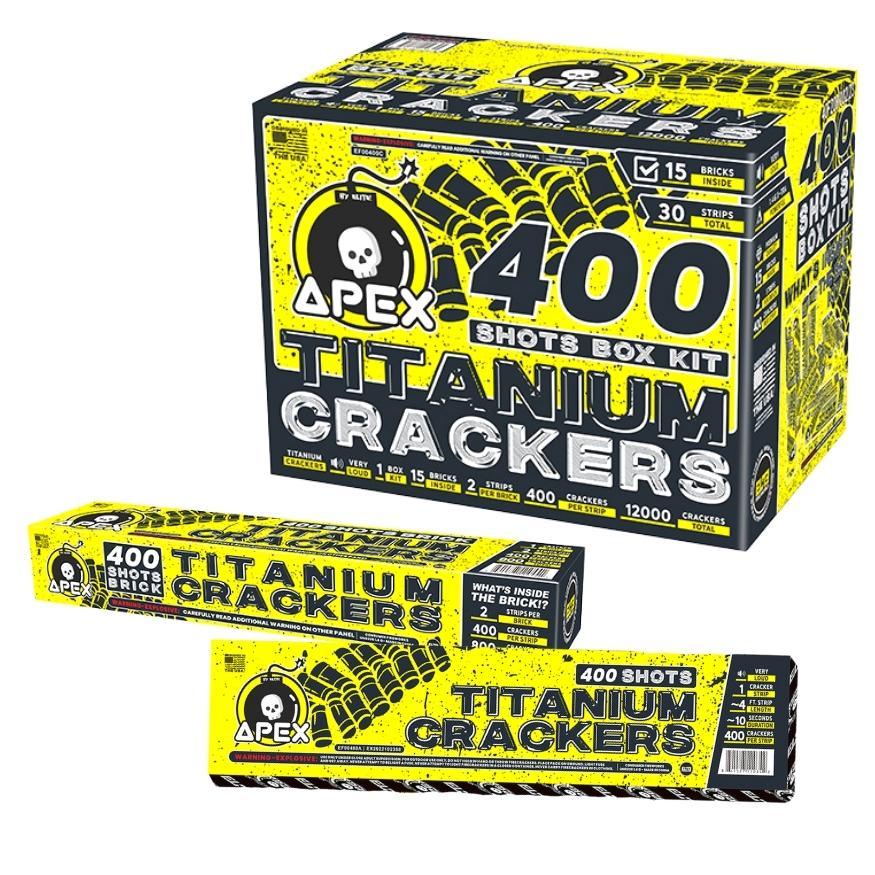 Apex Titanium Crackers™ | 400 Shot Noisemaker by Apex by Elite!™ -Shop Online for Standard Titanium Cracker at Elite Fireworks!