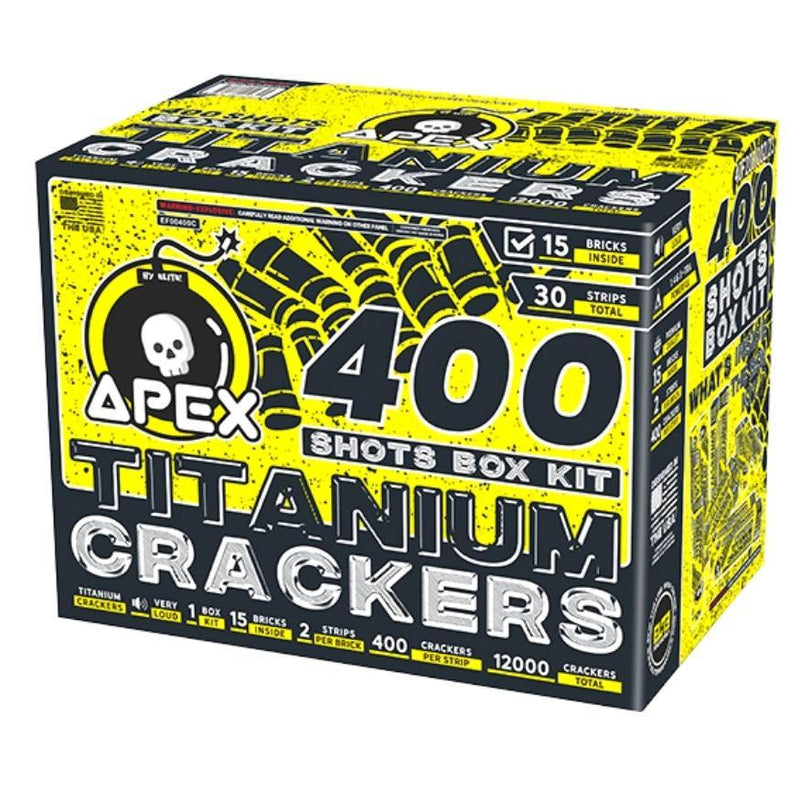 Apex Titanium Crackers™ | 400 Shot Noisemaker at Elite Fireworks