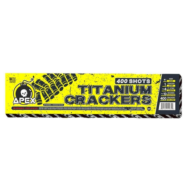 Apex Titanium Crackers™ | 400 Shot Noisemaker by Apex by Elite!™ -Shop Online for Standard Titanium Cracker at Elite Fireworks!