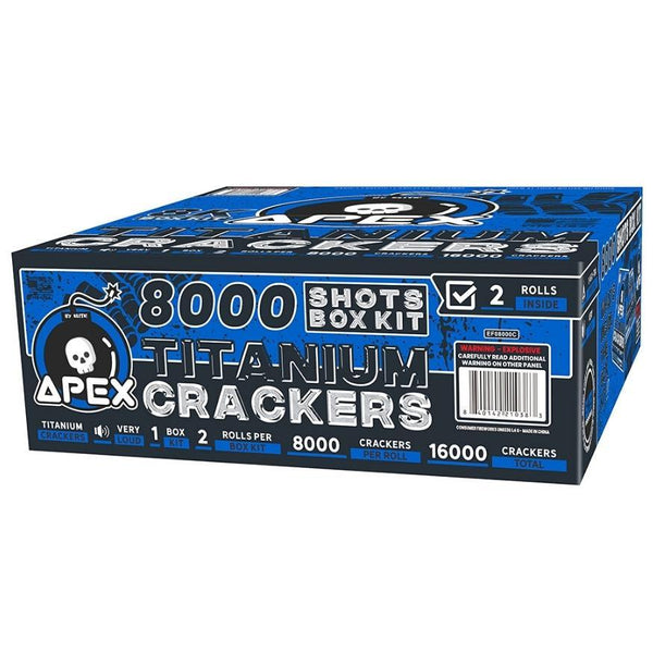 Apex Titanium Crackers™ | 8000 Shot Noisemaker by Apex by Elite!™ -Shop Online for X-tra Large Titanium Cracker™ at Elite Fireworks!