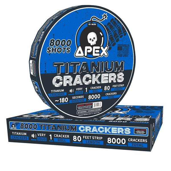 Apex Titanium Crackers™ | 8000 Shot Noisemaker by Apex by Elite!™ -Shop Online for X-tra Large Titanium Cracker™ at Elite Fireworks!