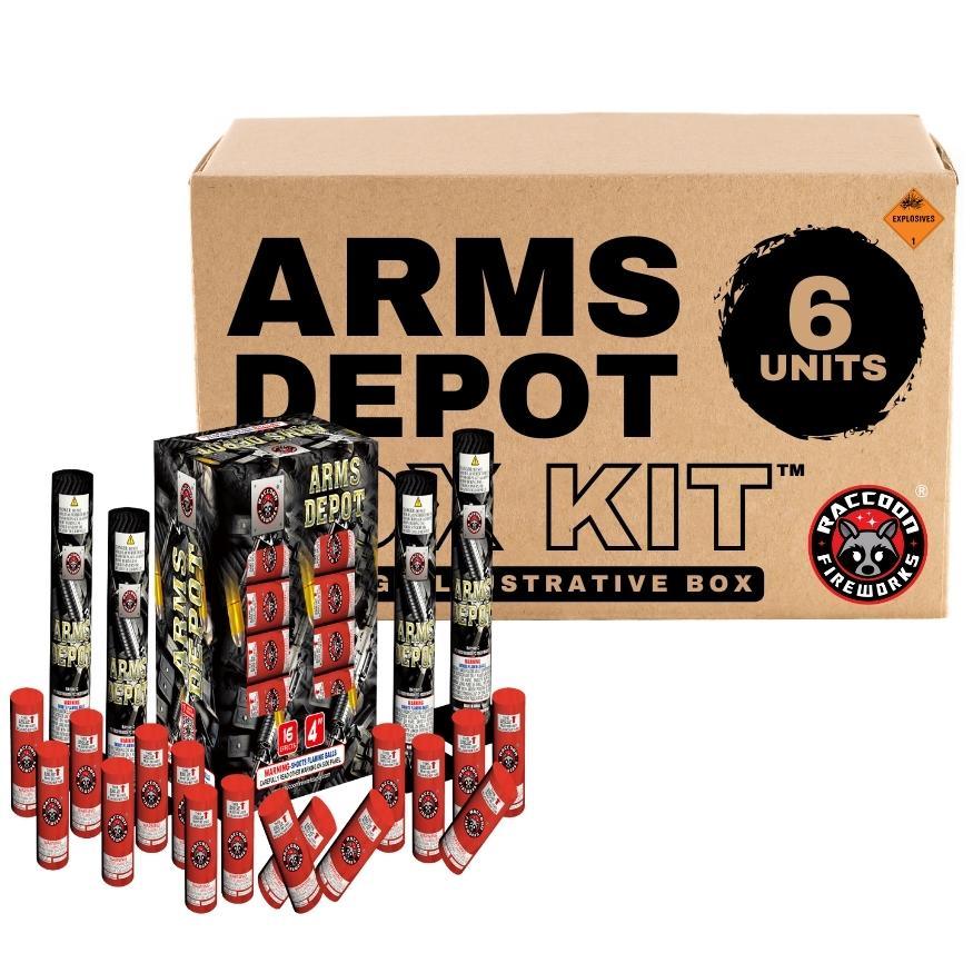 Arms Depot | 16 Break Artillery Shell by Raccoon Fireworks -Shop Online for Large Canister Kit™ at Elite Fireworks!