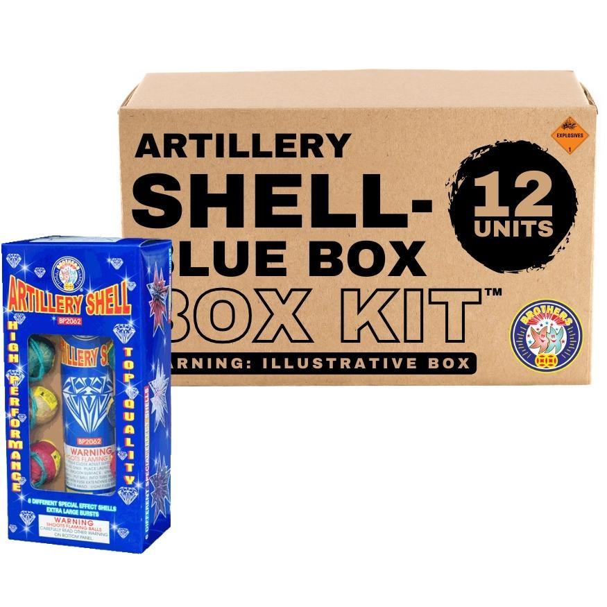 Artillery Shell - Blue Box | 6 Break Artillery Shell by Brothers Pyrotechnics -Shop Online for Standard Ball Kit™ at Elite Fireworks!