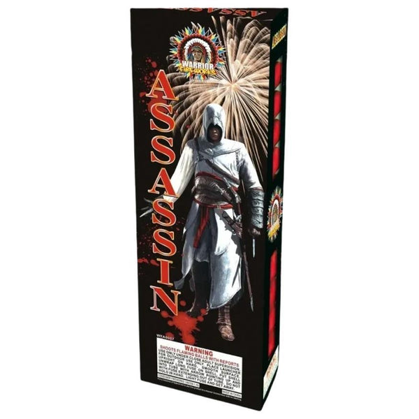 Assassin | 24 Break Artillery Shell by Warrior Fireworks -Shop Online for Large Canister Kit™ at Elite Fireworks!