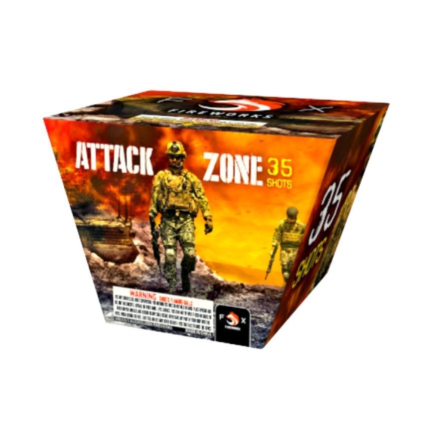 Attack Zone | 35 Shot Aerial Repeater by Fox Fireworks -Shop Online for Standard Cake at Elite Fireworks!