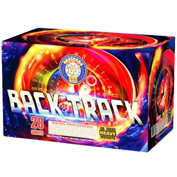 Back Track | 28 Shot Aerial Repeater by Brothers Pyrotechnics -Shop Online for X-tra Large Cake™ at Elite Fireworks!