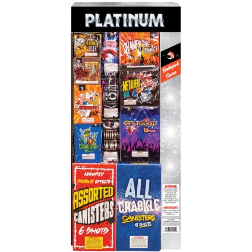 Backyard Series - Platinum #5 | Aerial & Ground Mix Variety Assortment by Fox Fireworks -Shop Online for Large Select Kit™ at Elite Fireworks!