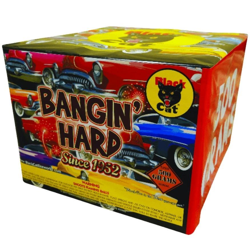 Bangin' Hard | 16 Shot Aerial Repeater by Black Cat Fireworks -Shop Online for X-tra Large Cake™ at Elite Fireworks!