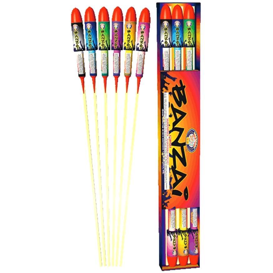 Banzai | 30.8" Rocket Projectile by Brothers Pyrotechnics -Shop Online for Large Rocket at Elite Fireworks!