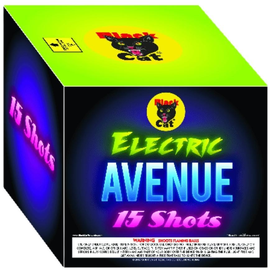 BC Combo Cakes | 60 Shot Box Kit™ - The Freak - Fright Night - Frat Party - Electric Avenue by Black Cat Fireworks -Shop Online for Large Cake at Elite Fireworks!