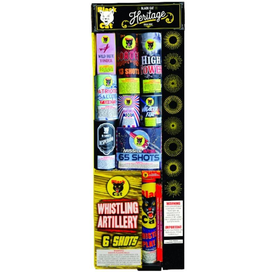 BC Heritage #4 | Aerial & Ground Mix Variety Assortment by Black Cat Fireworks -Shop Online for Large Select Kit™ at Elite Fireworks!