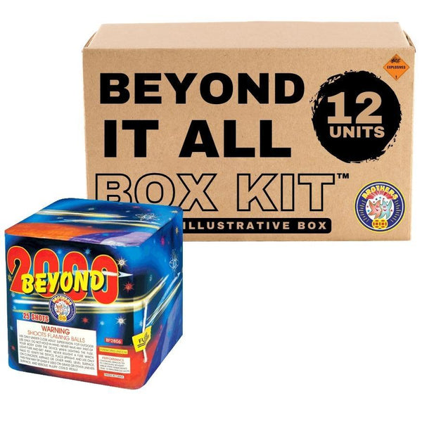 Beyond It All | 25 Shot Aerial Repeater by Brothers Pyrotechnics -Shop Online for Standard Cake at Elite Fireworks!