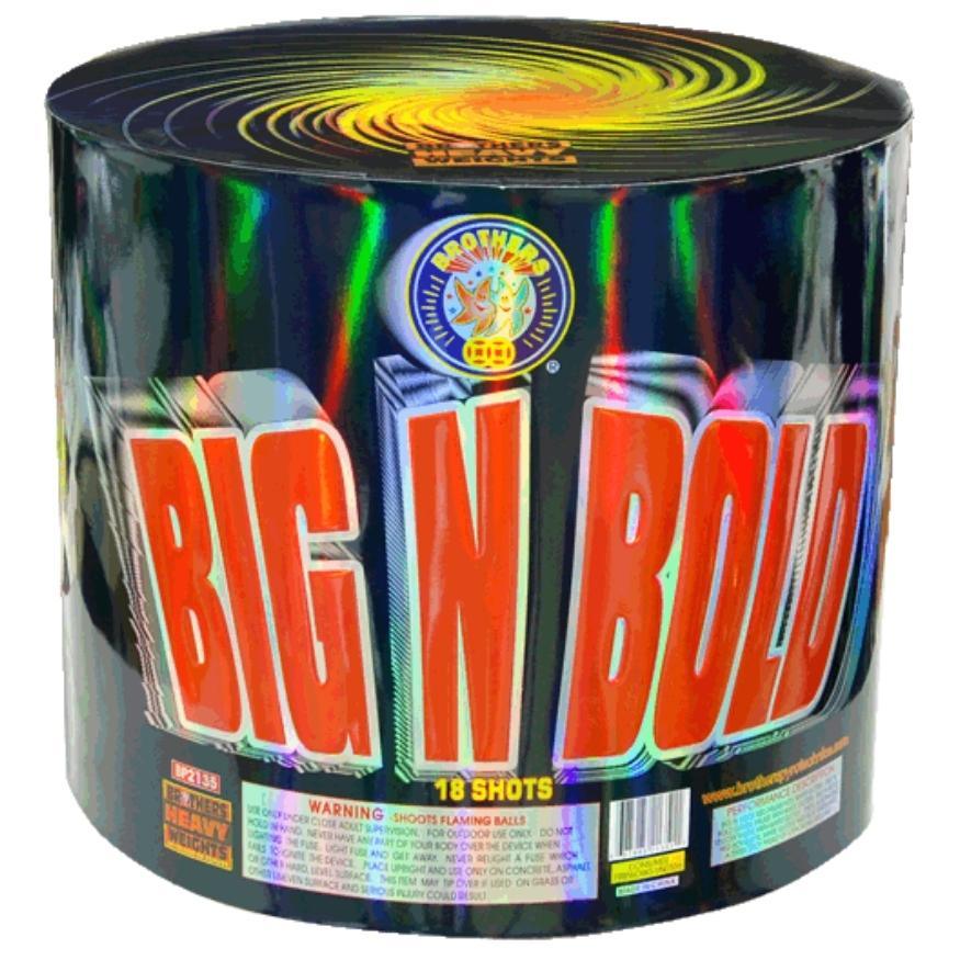 Big N Bold | 18 Shot Aerial Repeater by Brothers Pyrotechnics -Shop Online for NOAB Cake at Elite Fireworks!