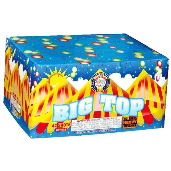 Big Top | 42 Shot Aerial Repeater by Brothers Pyrotechnics -Shop Online for X-tra Large Cake™ at Elite Fireworks!