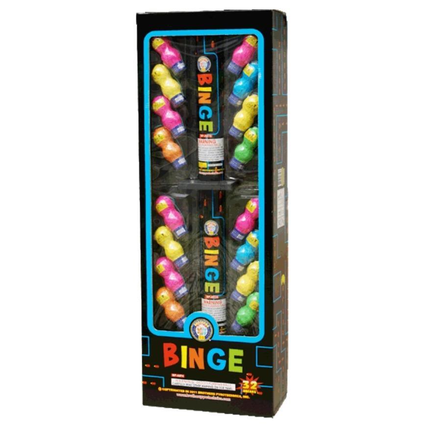Binge | 32 Break Artillery Shell by Brothers Pyrotechnics -Shop Online for Multi-Ball Kit™ at Elite Fireworks!