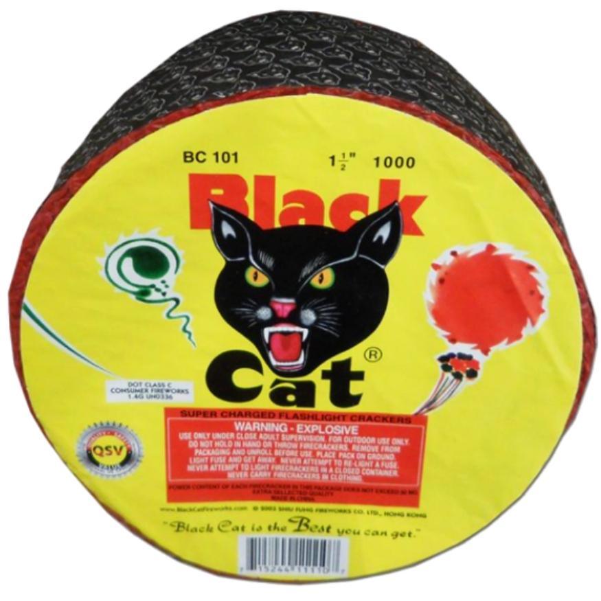 Black Cat Flash Crackers | 1000 Shot Noisemaker by Black Cat Fireworks -Shop Online for Large Flash Cracker at Elite Fireworks!