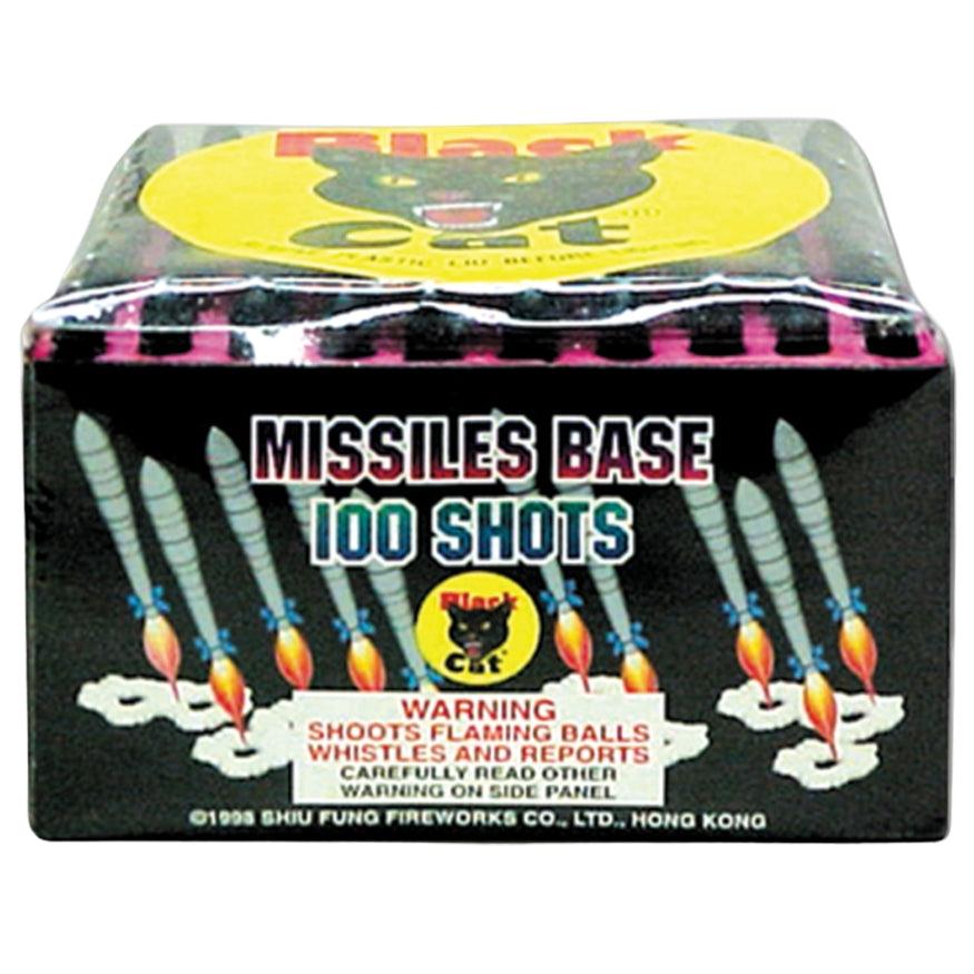 Black Cat Missile Base｜100 Shot Saturn Missile by Black Cat Fireworks -Shop Online for Standard Missile Base at Elite Fireworks!