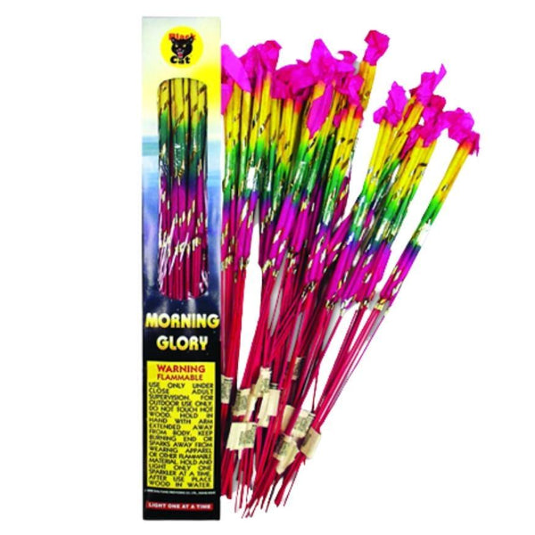 Black Cat Morning Glories | 16 Inch Gold Bamboo Handheld Sparkler by Black Cat Fireworks -Shop Online for Standard Glory at Elite Fireworks!