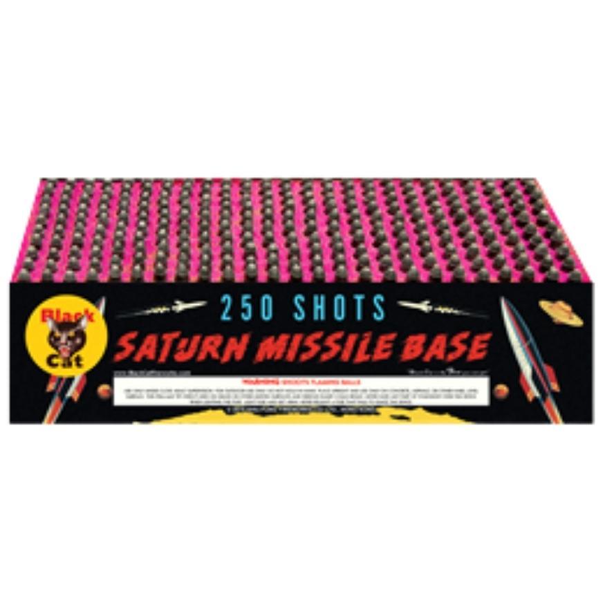 Black Cat Saturn Missile Base｜250 Shot Saturn Missile by Black Cat Fireworks -Shop Online for Large Missile Base at Elite Fireworks!