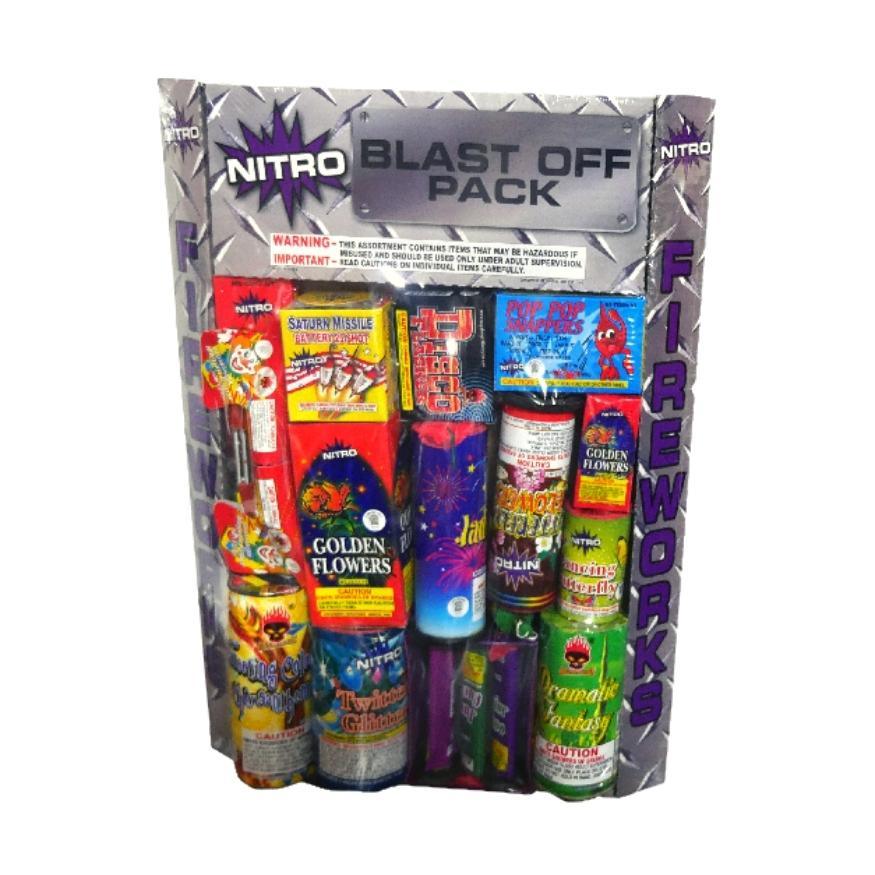 Blast Off Pack | Safe & Sane Ground Variety Assortment by Nitro Fireworks -Shop Online for Standard Select Kit™ at Elite Fireworks!