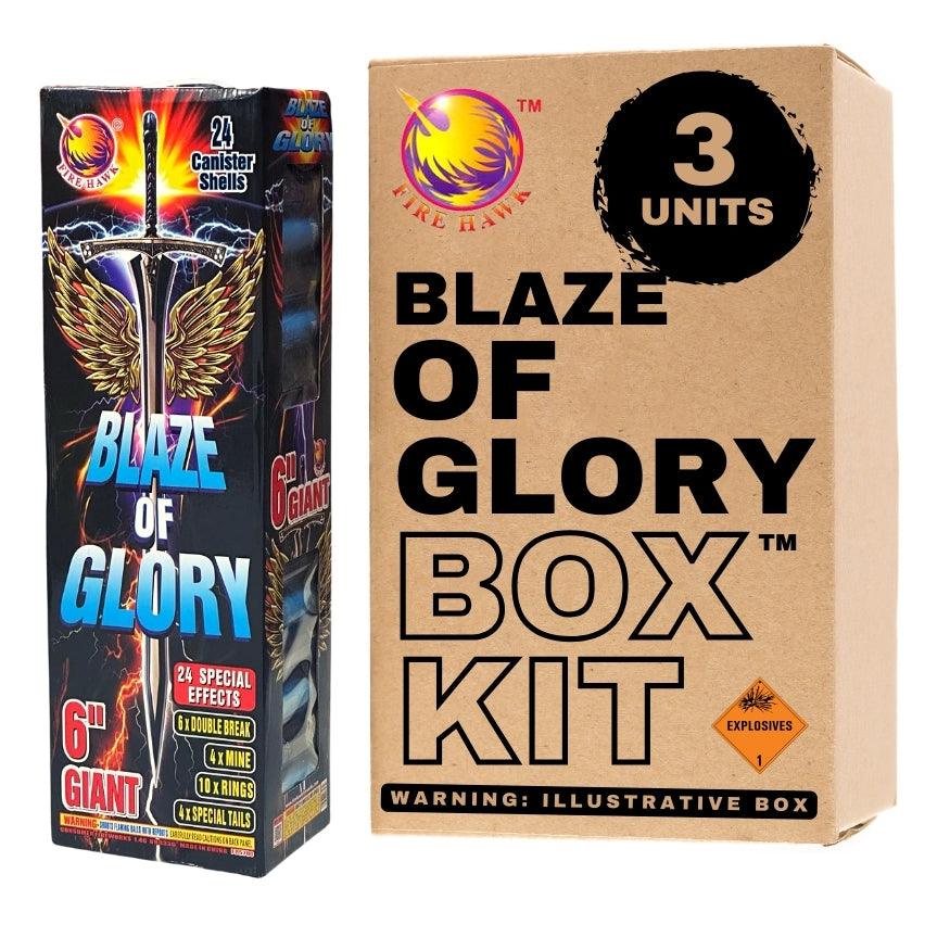 Blaze of Glory | 30 Break Artillery Shell by Firehawk Fireworks -Shop Online for XX-tra Large Canister Kit™ at Elite Fireworks!